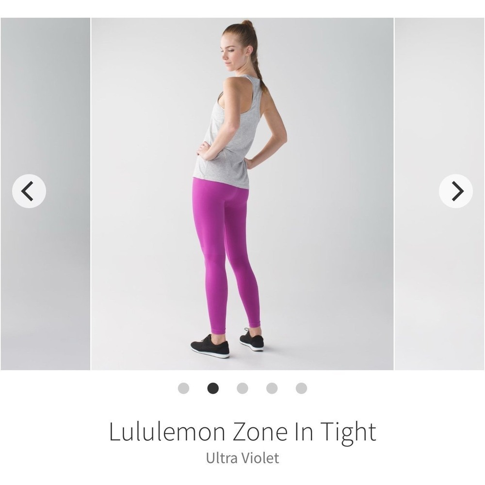 Lululemon zone in tight leggings pants women's 4‎